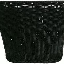 Bike Attitude – Cykelkurv Til Front – Rattan Sort/brun Flet – Plast – M./bøjle Og Beslag