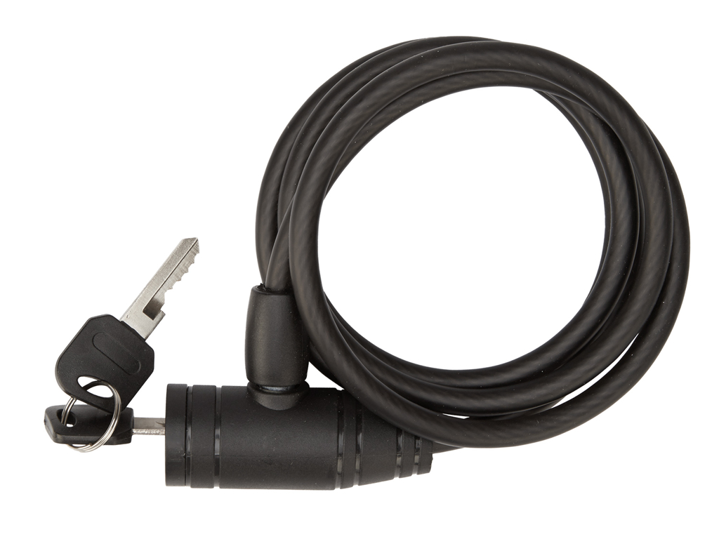 Bike Attitude – Spirallås – 8x1500mm – Med Nøgle – Sort 1 Bike Attitude – Spirallås – 8x1500mm – Med Nøgle – Sort