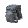 BikePartner – Caroline – Cykeltaske Til Bagagebærer -Sort – 3 Delt 40 Liter
