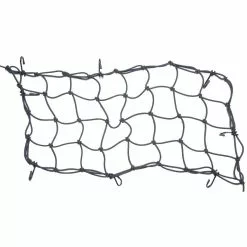 BikePartner – Sikkerhedsnet Til Kurv – 8 Kroge – Sort – 25×50 Cm XL