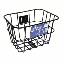 BikePartner Bike Partner – Roskilde – Cykelkurv Til Front – Matsort Alu – Med Beslag