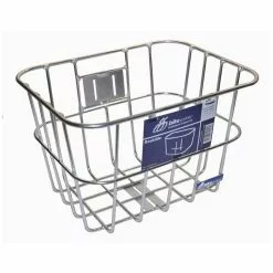 BikePartner Bike Partner – Roskilde – Cykelkurv Til Front – Sølv Alu – Med Beslag