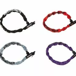 Kryptonite Keeper 785 Kædelås Med Nylon Overtræk – Rød