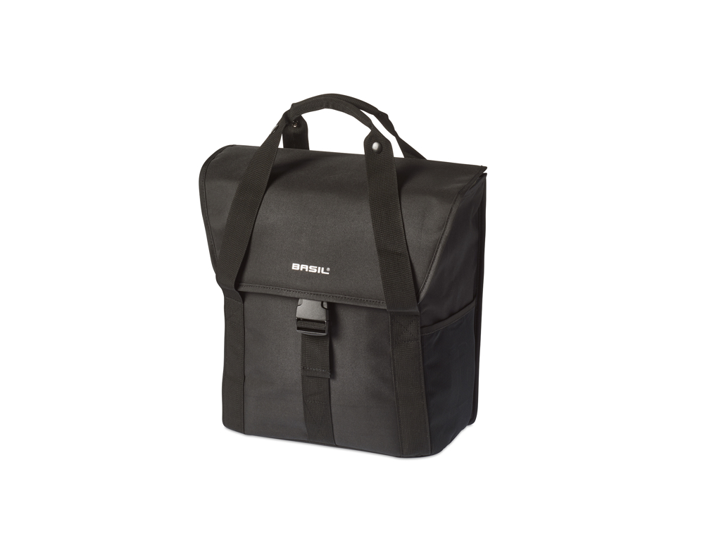 Basil Go Single Bag – Cykeltaske – 16 Liter – Solid Black 1 Basil Go Single Bag – Cykeltaske – 16 Liter – Solid Black