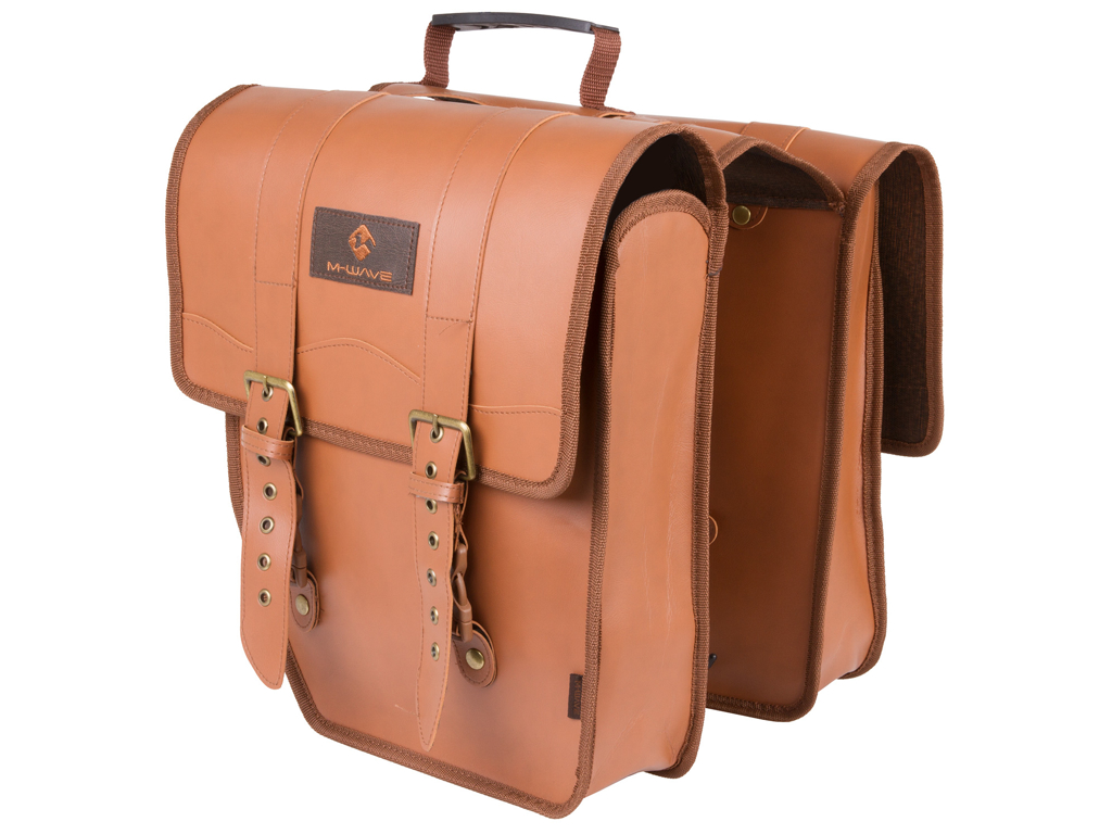 M-Wave Amsterdam Double L – Cykeltaske Til Bagagebærer – Imiteret Læder – Dobbelttaske – B 1 M-Wave Amsterdam Double L – Cykeltaske Til Bagagebærer – Imiteret Læder – Dobbelttaske – B