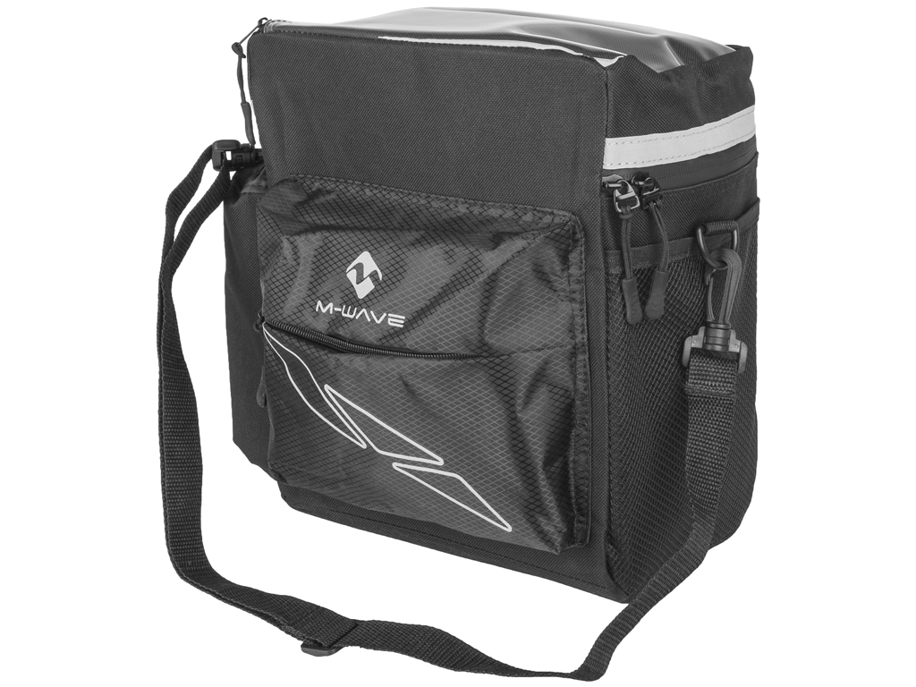 M-Wave Utrecht Travel – Cykeltaske Til Styr – Clip On System – Sort/Grå 1 M-Wave Utrecht Travel – Cykeltaske Til Styr – Clip On System – Sort/Grå