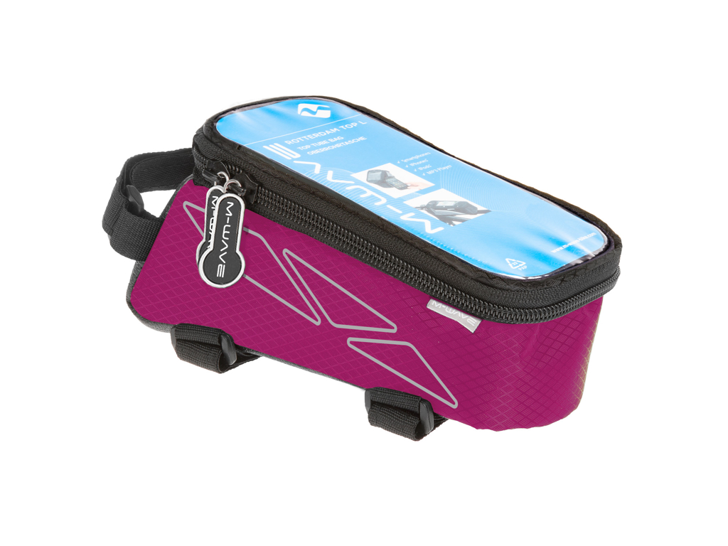 M-Wave Rotterdam Top L – Cykeltaske Til Stel – Velcro Montering – Pink – Str. 1.2 Liter 1 M-Wave Rotterdam Top L – Cykeltaske Til Stel – Velcro Montering – Pink – Str. 1.2 Liter