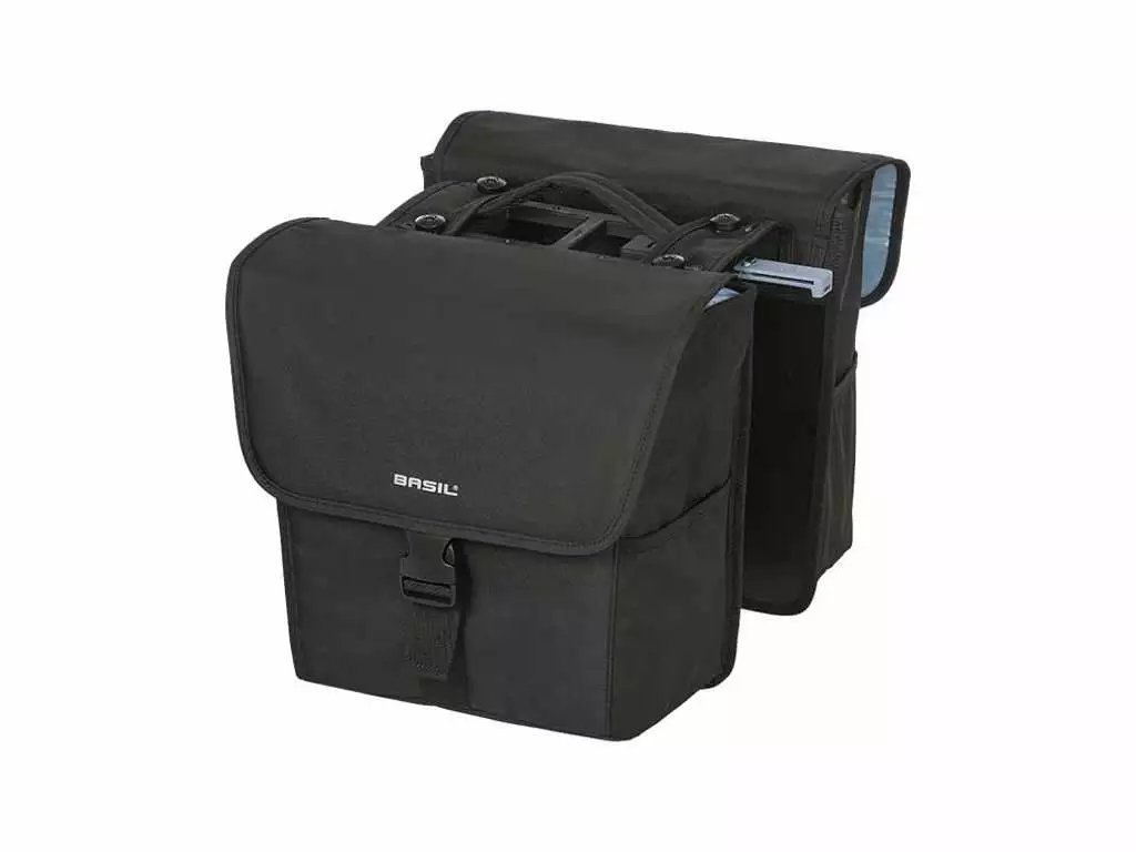 Basil Go MIK – Dobbelt Cykeltaske Til Bag – Inkl. MIK Adapterplade – 32 Liter – Sort 1 Basil Go MIK – Dobbelt Cykeltaske Til Bag – Inkl. MIK Adapterplade – 32 Liter – Sort