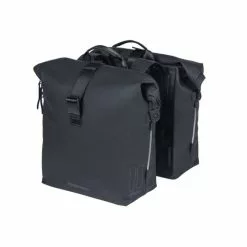 Basil Soho Nothern Lights – Vandtæt Dobbelt Taske Til Bag – 41L – Sort