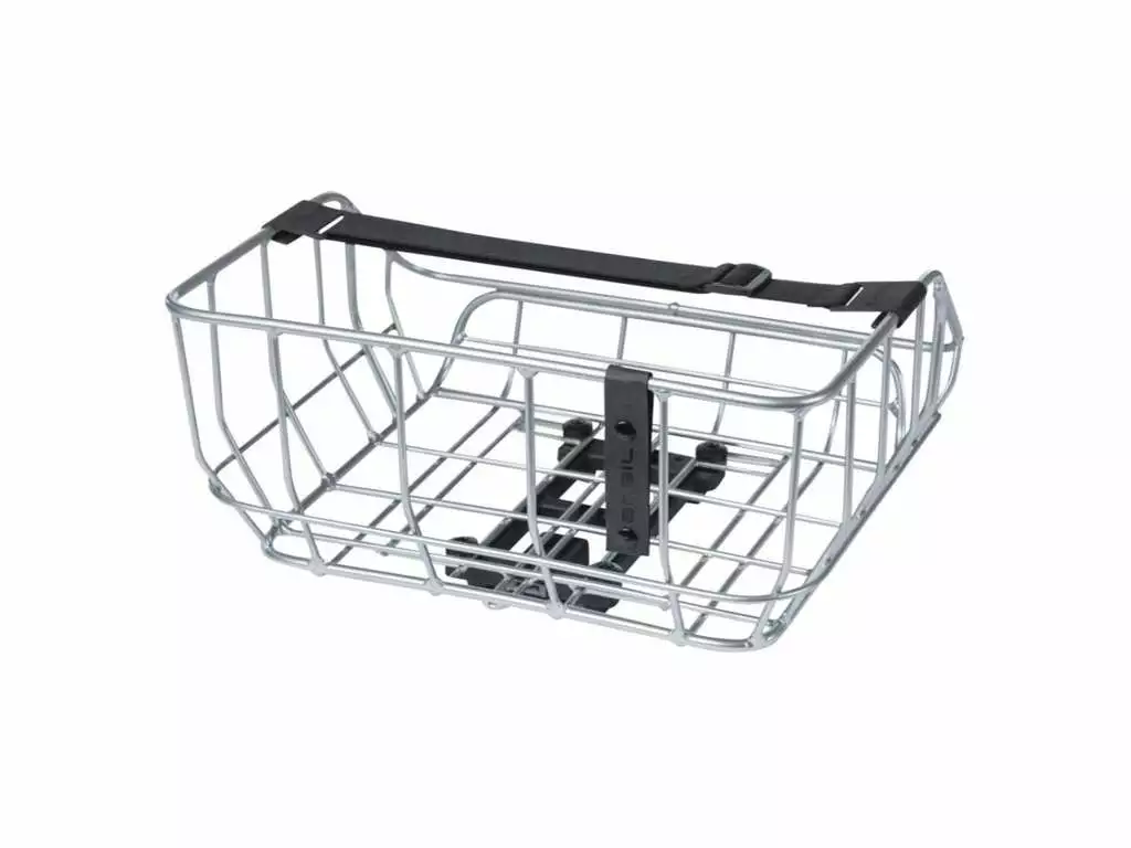 Basil Portland – Cykelkurv Til Bag – Sølv – Inkl. MIK Adapter 1 Basil Portland – Cykelkurv Til Bag – Sølv – Inkl. MIK Adapter